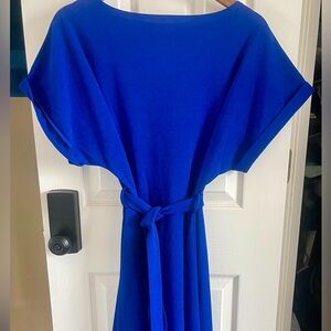 Vibrant Blue Dress with Belt
